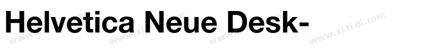 Helvetica Neue Desk字体转换